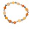 Earth&#x27;s Jewels Semi-Precious Peach Aventurine Orange Natural Round Bracelet